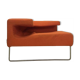 vintage orange armchair / single seat / club seat