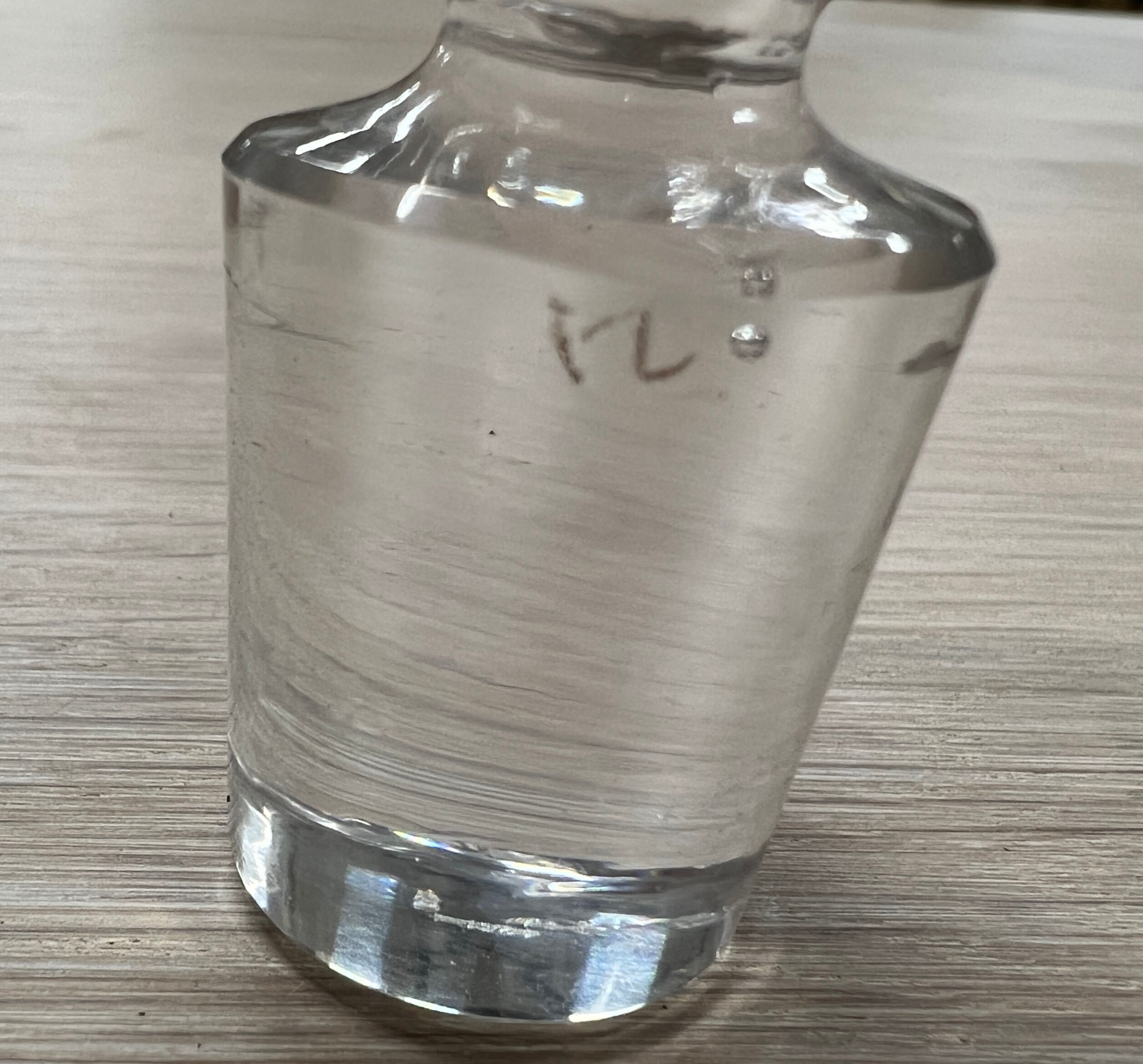 Engraved crystal decanter