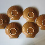 6 dishes with scallops in very good condition from Emile Henry