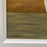 Old painting bouquet of anemones