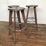 3 stools of bar design Jean Prouvé edition Vitra 2002