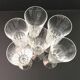 6 flûtes à champagne en cristal taillé
