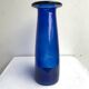 Blue blown glass vase