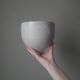 Japandi ceramic salad bowl, second-hand artisanal pottery