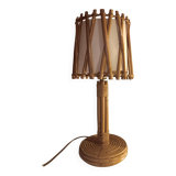 Rattan lamp by Louis Sognot