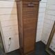 Oak curtain filing cabinet
