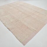 9x11 Pale Pink Large Kilim Rug, 265x329Cm