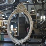 Oval mirror style Louis XVI 63x100cm