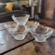 Set of 5 Moulded Glass Bowls with Floral Decoration – Circa 1970