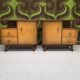 Pair of vintage bedside tables from the 1960s.