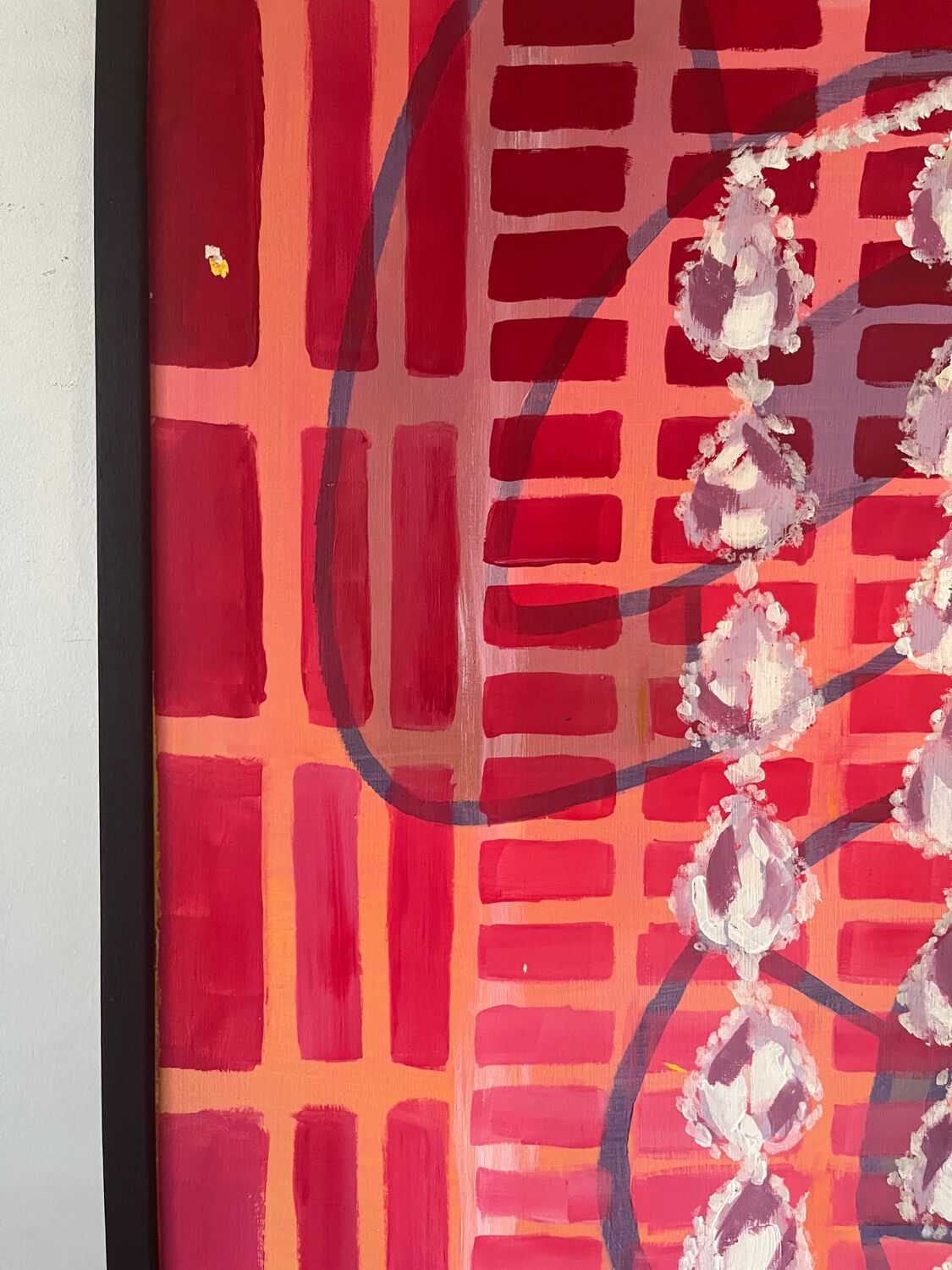 Abstract "Éclat" oil on canvas signed Baltran