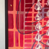 Abstract "Éclat" oil on canvas signed Baltran