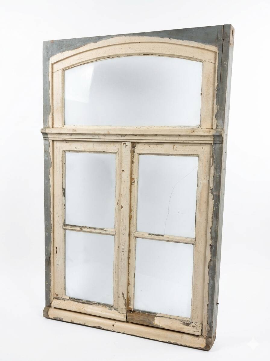 Old window with frame