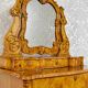 Commode coiffeuse Louis-Philippe en loupe d'orme et frêne - env. 1840-1860
