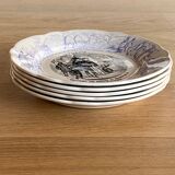 5 talking plates "saving" Sarreguemines