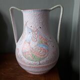 Italian ceramic vase signed Castel Sardo