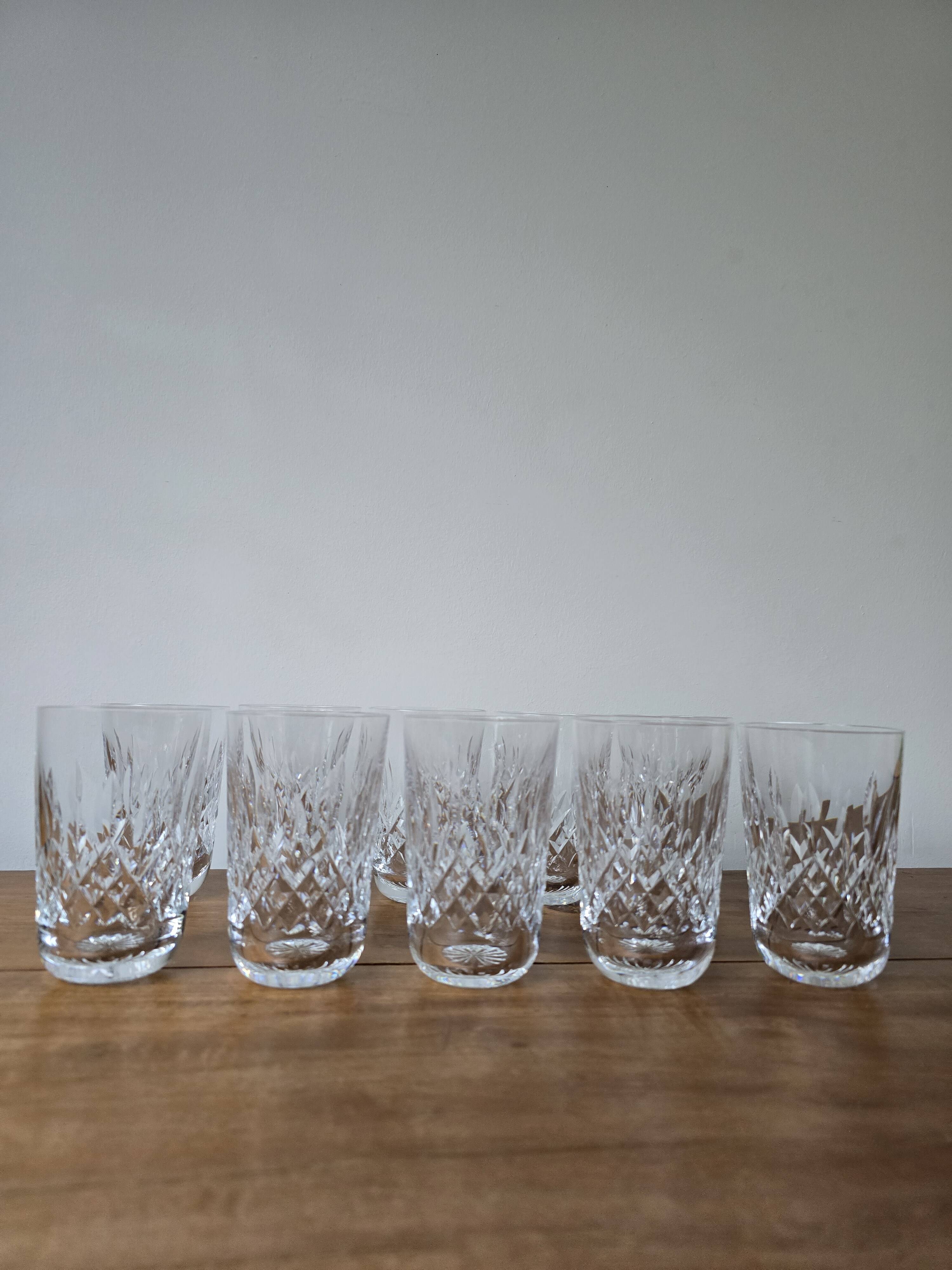 Ten-10 tumblers Waterford Lismore