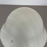 Original glass mushroom zebrano desk light by peill & putzler germany  1970s