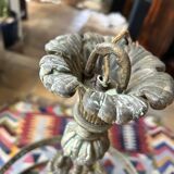 Brass chandelier from the early 20th century.