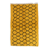 Tapis Jaune et Noir -  247 x 160 cm