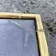 italian brass coffeetable with smoking glass in bamboo style