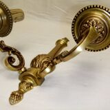 Applique deux feux ancienne en bronze