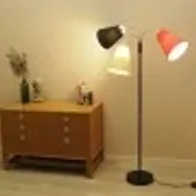 Danish floor lamp with three adjustable arms, metal construction, 2000s