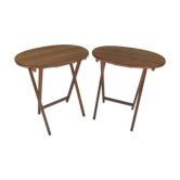 Paire de tables pliantes