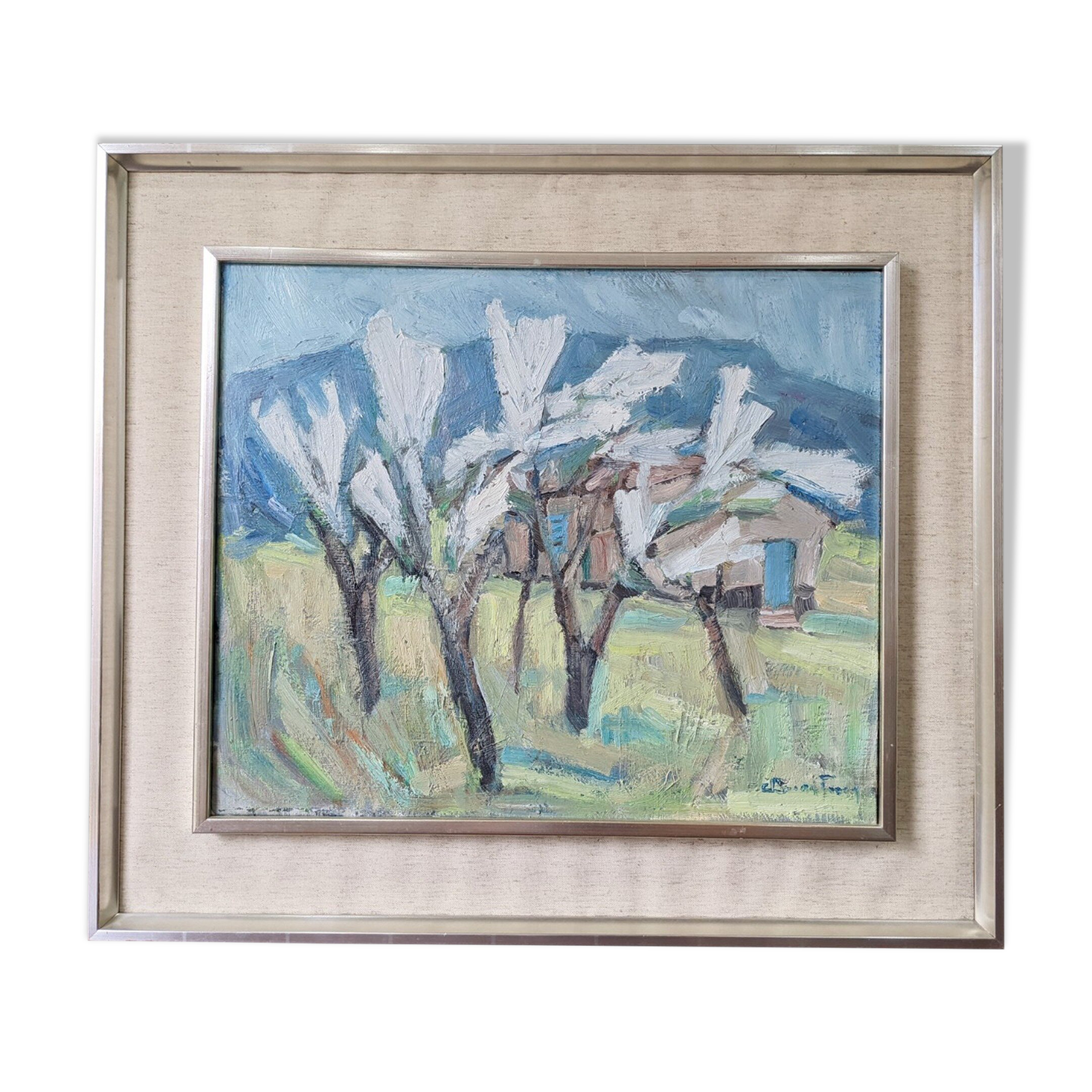 Mid-century oil painting