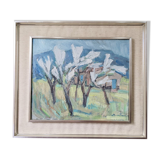 Mid-century oil painting