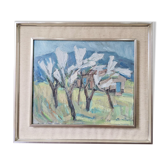 Peinture à l’huile du milieu du siècle