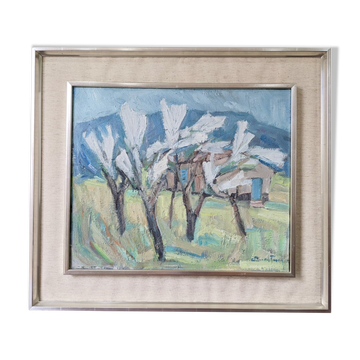 Mid-century oil painting