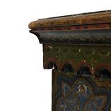 Antique hand-painted Moroccan Moorish Zouak side table