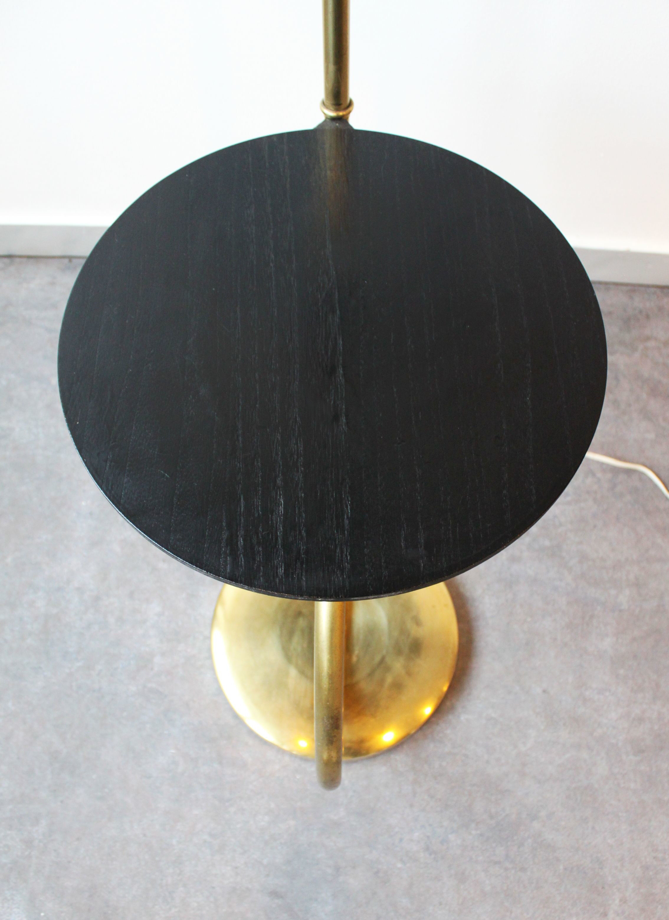 Floor lamp with shelf by Kaiser, Germany, 60's.