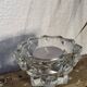 Bougeoir en verre vintage