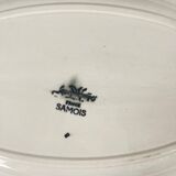 Grand plat ovale Sarreguemines "Samois", début XXe