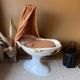 Vintage molded plastic cradle 70'