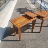 Paire de petite table tablette vintage