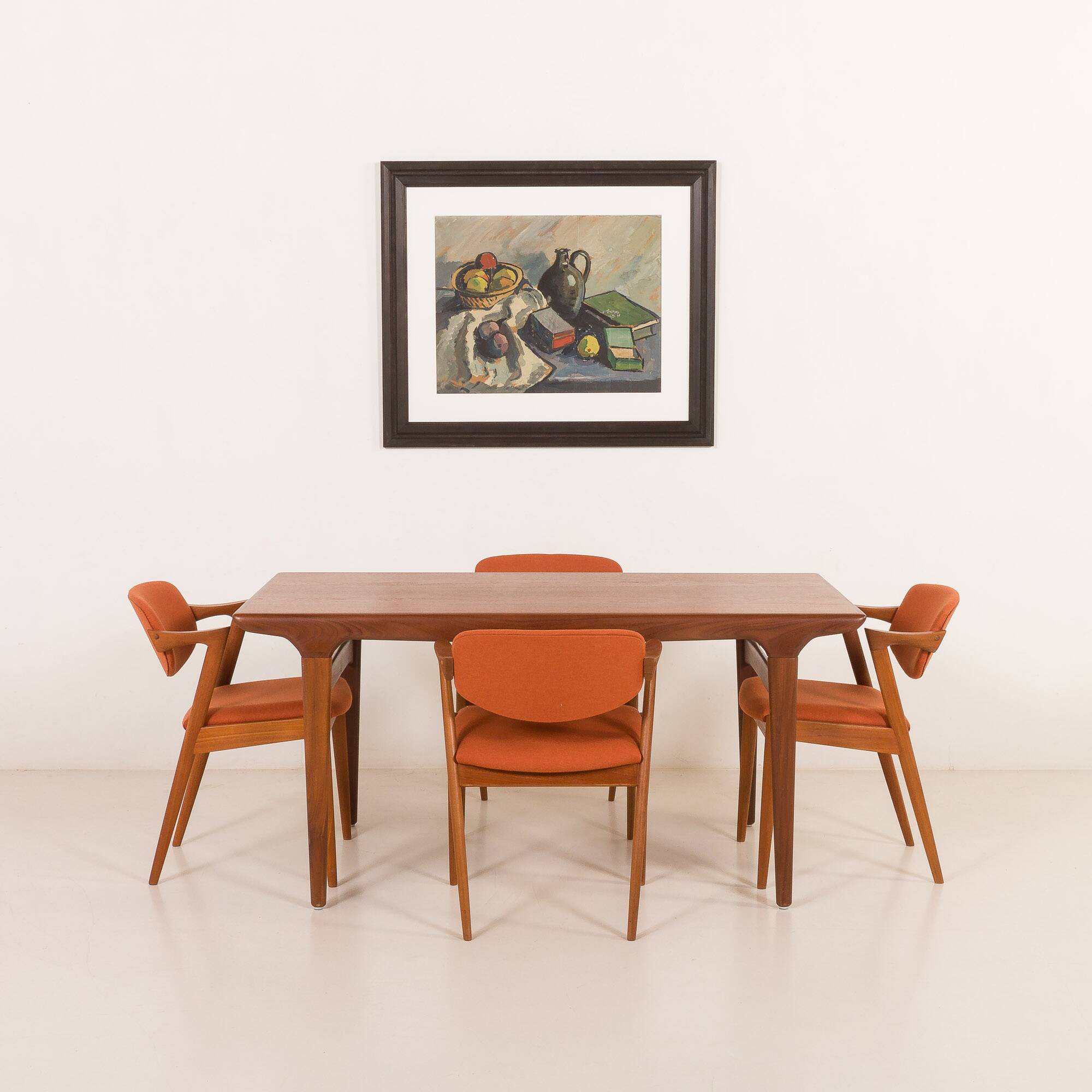 Vintage still life painting, end of 20th century