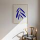Impression giclée d'illustration botanique bleue, 50x70