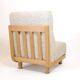 Robert Guillerme & Jacques Chambron, armchair upholstered in beige fabric.