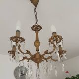 Bronze chandelier and pendants