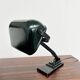 Lampe de bureau articulée ERPE — Vert foncé tout métal, Belgique, années 30-40