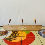 Vintage wall coat rack - 3 hooks