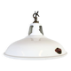 Industrial White Enamel Factory Pendant Lamp from Thorlux, 1960s