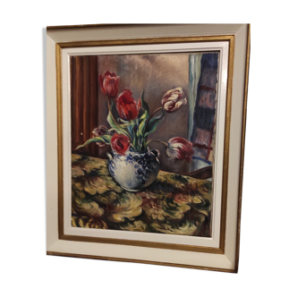 Tulip bouquet painting