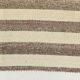 Brown Beige Striped Vintage Kilim Runner Rug, 78x330Cm