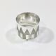 Art Deco silver towel ring