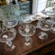 Coupes à champagne cristal verre ancien