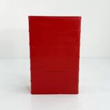 Red cabinet model “4964” by Olaf Von Bohr for Kartell, 1970